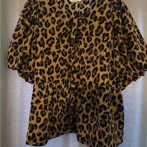 Entro Leopard Print Blouse